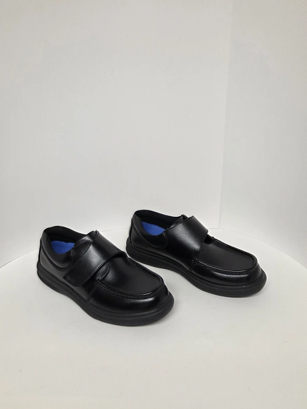 Hush Puppies Gil Black Leather Comfort Shoes Men’s 9 Wide. #0238
